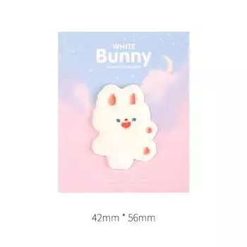 Plush Cloth Sticker, Self-Adhesive Pattern Sticker For Clothes And Bags, Down Jacket, Pants, Holes And No Marks, Embroidery Patch Sticker. 1 #happy rabbit