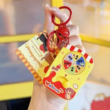 Plush Dachshund Keychain Dog Keyring Cartoon Card Bag Toy Pendant Gift Kids Style 20