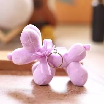 Plush Dog Small Keychain Cute Cartoon Charm Soft Material Bag Doll Decoration