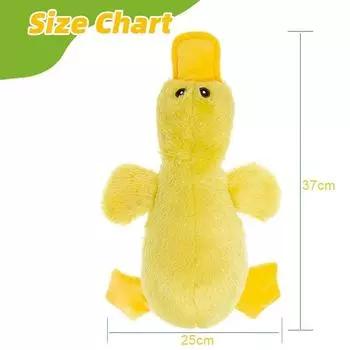 Plush Dog Toy Sound Pet Duck Toys For Small Medium Large Dogs Interactive Squeaky Puppy Training Biting Chew Toys Pet Supplies розовый
