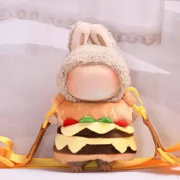 Plush Doll Clothes Cartoon Hamburger Bag Costumes Stylish Comfortable Photo Props DIY Dress up Toy