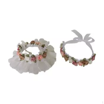 Plush Doll Dress and Hair Clip Outifit Clothing up Model Accessories Decoration