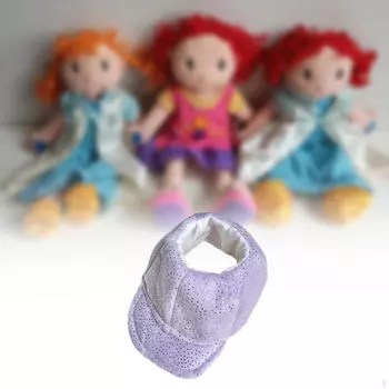 Plush Doll Hat Peaked Cap Cute Decoration for Little Girls Stylish Soft Detachable