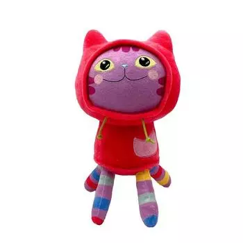 Plush Dollhouse Gabbys Toy Stuffed Pillow Cat Carlita Plushie Doll Kids Gifts Red