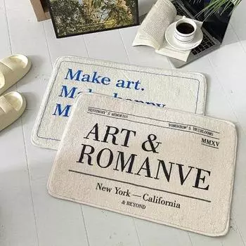 Плюшевый дверной коврик, водопоглощающий, нескользящий, креативный коврик для ванной комнаты, мягкий кашемировый коврик для ванной 40*60cm