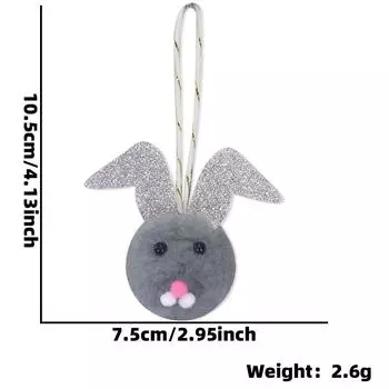 Plush Enchanting Rabbit Decorations For Easter Parties Available In Cute Colorful Designs Silver Gray Bunny