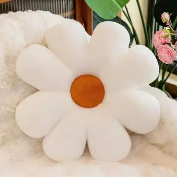 Plush Flower Pillow 40cm Daisy Seat Cushion Car Seat Sunflower Pillow Sofa Decor