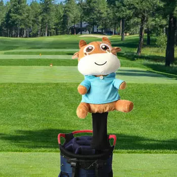 Plush Golf Wood Headcover Guard Lightweight Practical Cute Long Neck Scratch Resistant Head