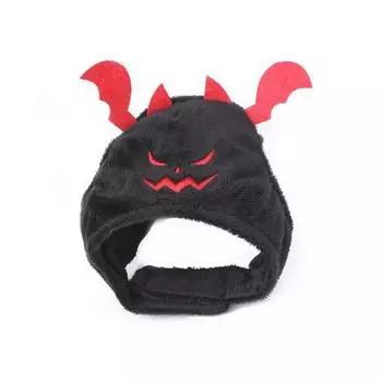Plush Halloween Cat Hat Soft Pet Bat Headdress Dog Bat Headgear For Cats Dogs