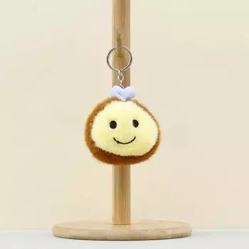Plush Little Bee Keychain Keyring Cartoon Toy Doll Bag Pendant Children Doll