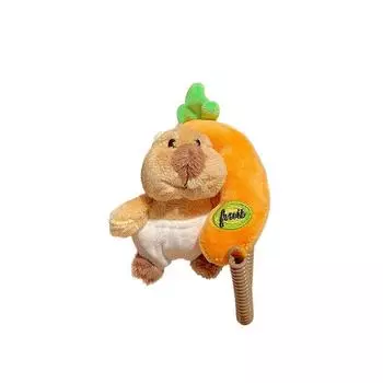 Plush Marmot Soft Phone Keychain With Cartoon Theme For Backpack Gift And