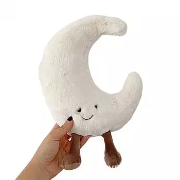 Plush Moon Sun Cushion Pillow Soft Fluffy Stuffed Toy For Kids Bedroom Gift Decor StyleC,30cm