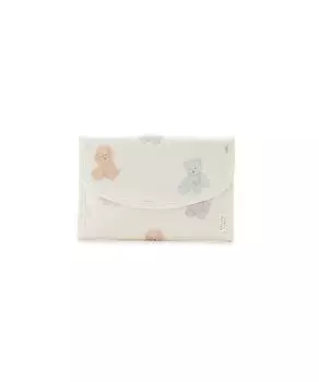 Plush pattern mother and child notebook case S PWGG244761 OWHT [Gelato Pique]