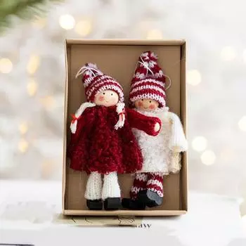 Plush Pendants Christmas Tree Accessories Stylish Festives Hanging Decoration X3UC