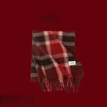 Plush Scarf, Plaid Scarf, Ladies Warm Scarf, Scarf, Shawl