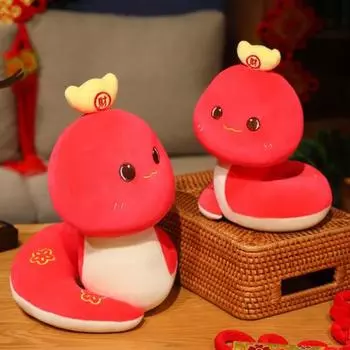 Plush Snake Doll 2025 Year of The Snake Mascot for Chinese S