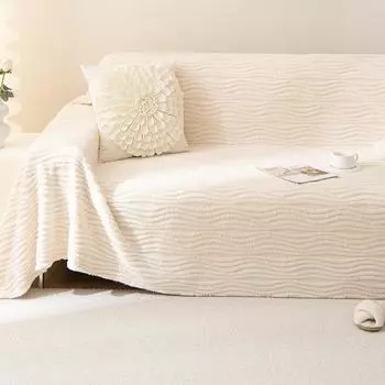 Plush Sofa Cover Cloth Sofa Cushion Four Seasons Universal Cover Towel Cover Blanket High-Grade Winter Universal Cover Cover 180*130cm