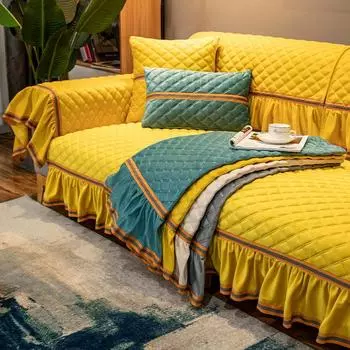 Мягкая подушка для дивана, зимняя нескользящая подушка, утолщенный простой нескользящий чехол для дивана, чехол для полного покрытия 70*70cm