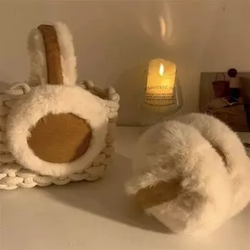 Plush Suede Winter Ear Muffs: Warm Ear Protection for Cycling & Cold Weather