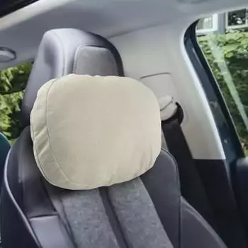 Plush Support Car Headrest Pillow for Mercedes S Class Ultra Soft and Comfortable Promote Better Neck Alignment бежевый
