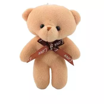 Plush Teddy Bear Toy Keychain Keyring Pendant Stuffed Doll Gift Girlfriend Kids