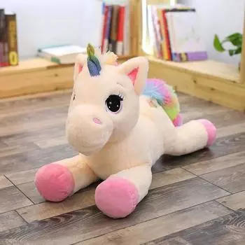 Plush Unicorn Rainbow Doll With Embroidery Design Suitable For Holiday Gifts 40cm