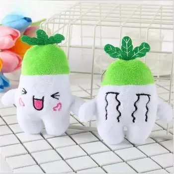 Мягкие игрушки-овощи Expression White Redish плюшевая подвеска игрушка для питомца мини мягкая игрушка-овощ 0-10cm