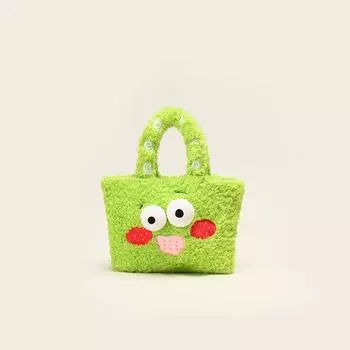 Plush Whimsical Biscuit Tote Bag And Keychain Adorable Keychain Pendant For Kids
