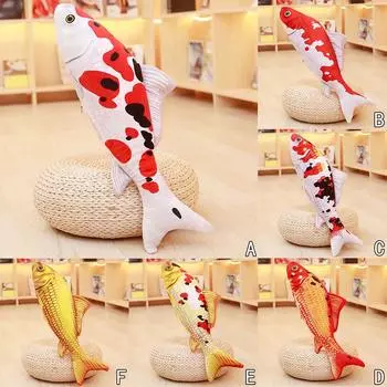 Плюшевая 3d форма рыбы, имитация милого подарка, диванная подушка, фаршированная рыбой