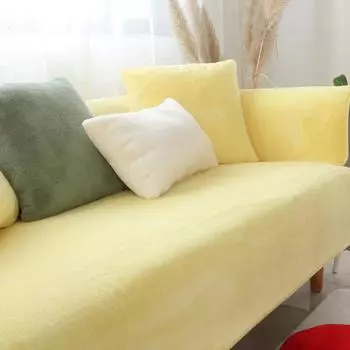 Плюшевая диванная подушка, скандинавская высококачественная бархатная подушка, зимняя утепленная нескользящая кожаная подушка для дивана, чехол 50*50cm