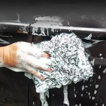Плюшевая губка для мойки автомобиля с высоким водопоглощением, чистая губка, щетки для удаления пыли, средства для ухода за деталями автомобиля, моющие средства