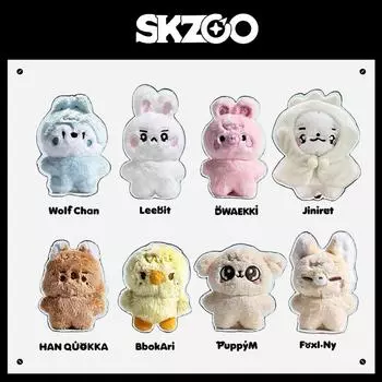 Плюшевая игрушка 10 см DWAEKKI HAN QUOKKA BbokAri FoxI.Ny Jiniret Wolf Chan Leebit PuppyM Wolf Chan