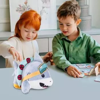 Плюшевая игрушка акула 9,8 дюйма Мягкая плюшевая игрушка-подушка для мальчиков и девочек Милые плюшевые игрушки-акулы Милый плюшевый персонаж аниме Подарок для фанатов Дети 25 cm синий