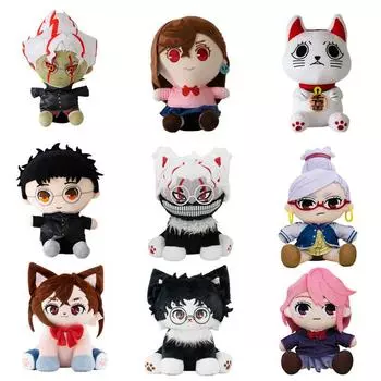 Плюшевая игрушка аниме-кошка Dandadan Lucky Cat - кукла-талисман Kawaii, праздничный подарок для фанатов, милая мягкая игрушка с очаровательным декором, мягкая коллекционная кошка, приносящая удачу 1