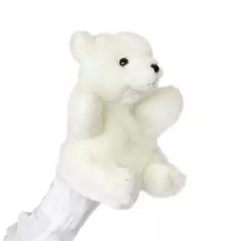 Плюшевая игрушка AQUA ручная кукла 00140007 (Полярный медведь)