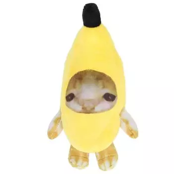 Плюшевая игрушка «Банановый кот», многоцелевая, забавная, декомпрессионная, милая, мультяшная, мягкая, уютная, мягкая игрушка для животных 20cm / 7.9in