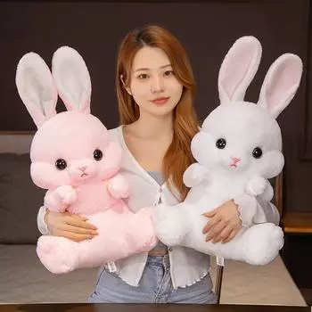 Плюшевая игрушка Bobby Bear с длинными ушами - Милая большая кукла-подушка для машинок-коготок Small 45CM 0.3KG