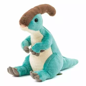 Плюшевая игрушка Colorata Parasaurolophus (Серия сидений) Нежное прикосновение Реалистично (Мягкая игрушка «Динозавр») Подарок Подарок на День Рождения (Считывание показаний счетчика 2 раза) Динозавр