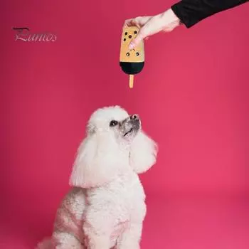 Плюшевая игрушка для чая с молоком, игрушка для домашних животных, встроенная звуковая кукла, устойчивая к укусам, снимает стресс, скрежетает зубами, интерактивная жевательная игрушка для собак коричневый