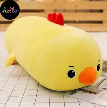 Плюшевая игрушка для девочек, райская кукла с животными, цилиндрическая подушка, мягкая пуховая хлопковая подушка для сна для девочек 50X20cm 0.5KG