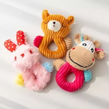 Плюшевая игрушка для домашних животных Прекрасный кролик Корова Медведь Интерактивная игрушка Плюшевая игрушка для животных Собака Bear