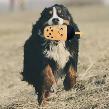 Плюшевая игрушка для домашних животных с чаем с молоком, встроенная звуковая устойчивая к укусам кукла для домашних животных, снимающая стресс, интерактивная игрушка для жевания собак, скрежетающая зубами