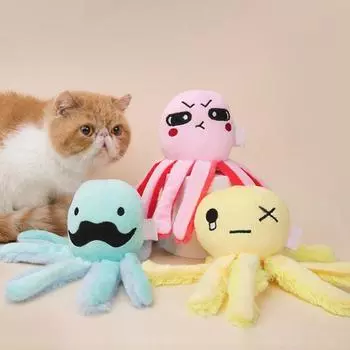 Плюшевая игрушка для домашних животных, устойчивая к укусам, встроенное звуковое устройство, мягкая, удобная, для снятия стресса, аксессуары для домашних животных жёлтый