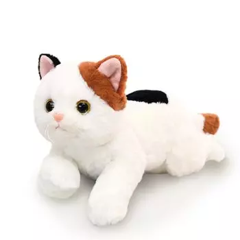 Плюшевая игрушка для кошек Calico Cat 50 см, подушка для тела кошки, реалистичное яркое постельное белье, милая мягкая пушистая жевательная мягкая игрушка, милое постельное белье, праздничная пушистая кукла, милая девочка