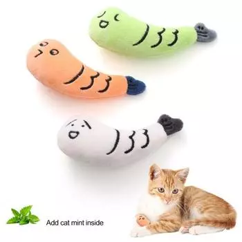 Плюшевая игрушка для кошек, очаровательный внешний вид, супер мягкая, устойчивая к укусам, износостойкая, не выцветающая, успокаивает настроение, мультфильм белый