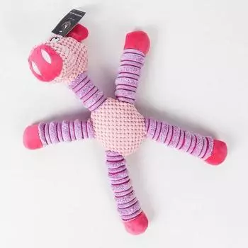 Плюшевая игрушка для собак Ding Dong Pet Long Legs Pig, разноцветные, 1 шт.