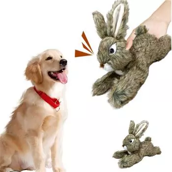 Плюшевая игрушка для собак, издающая звуки, устойчивая к укусам, инструмент для чистки зубов для собак, чтобы уменьшить скуку, когда они одни One Size