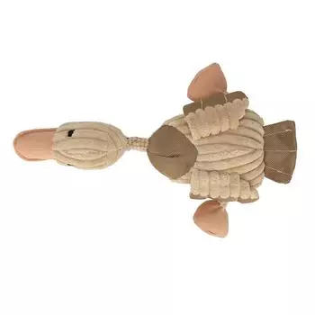 Плюшевая игрушка для собак «Утка», скрежетание и чистка зубов, устойчивость к укусам, пищащая игрушка для собак из хлопковой веревки