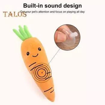 Плюшевая игрушка для собак в виде овощей, снимающая скуку и стресс, мягкая игрушка для жевания, интерактивная игрушка для щенков, успокаивающая плюшевая кукла, пищащая игрушка, товары для животных E