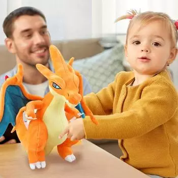 Плюшевая игрушка Дракон, очаровательная мягкая игрушка, удобная аниме, форма динозавра, плюшевая кукла для детей